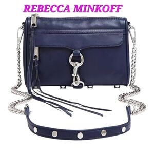 Rebecca Minkoff Blue MAC Crossbody with Classic Hardware